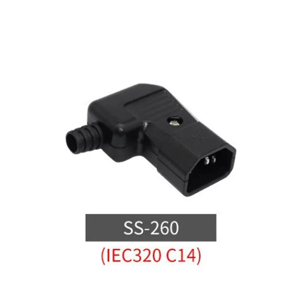 10A IEC320ที่หุ้มข้อ250V ช่องเสียบปลั๊กไฟ C14 C13สายไฟปลั๊กไฟประกอบขั้วต่อ IEC เต้าเสียบปลั๊กไฟ STOP kontak listrik