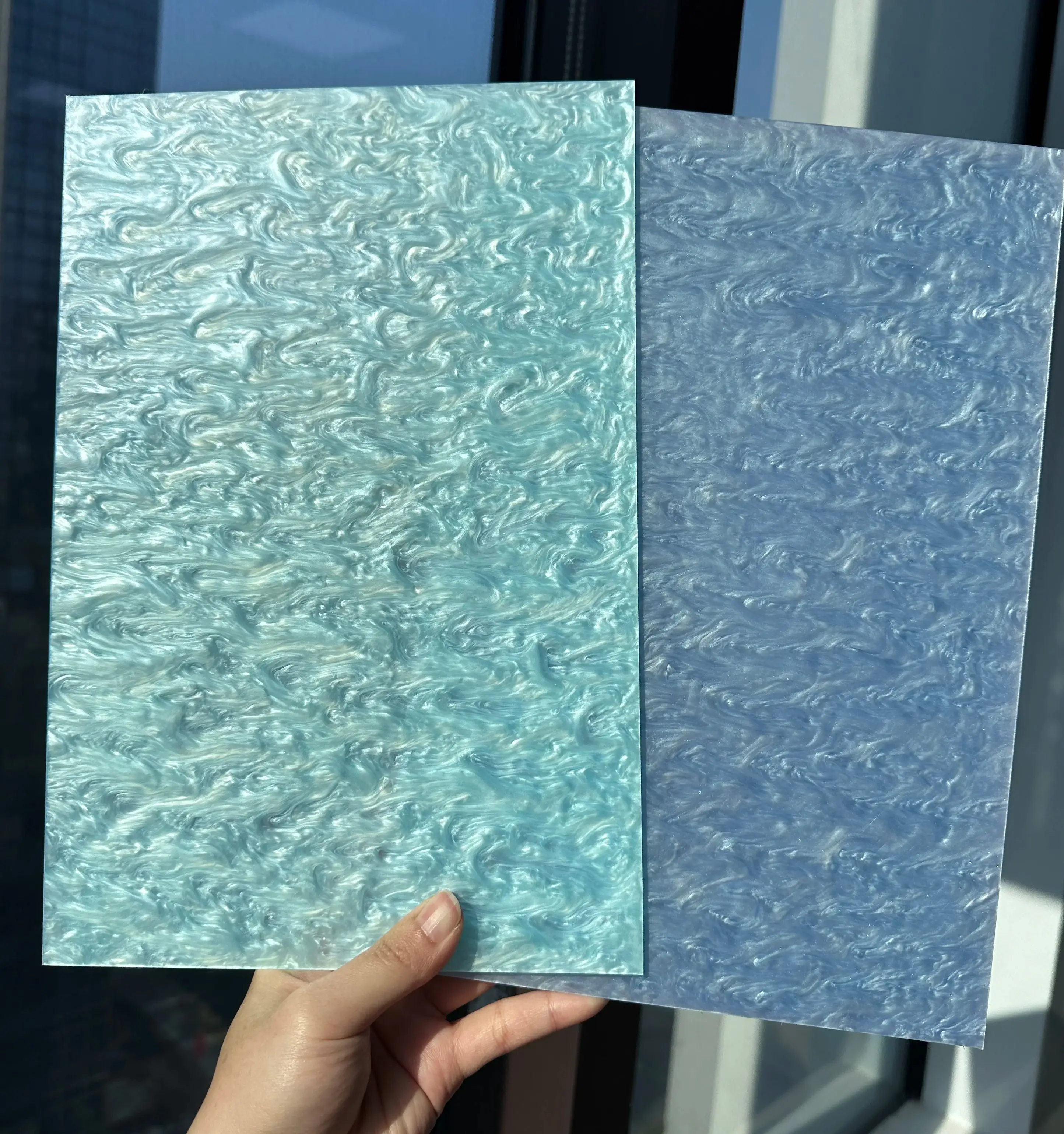 

Aqua Blue 2 Piece Acrylic Sheet is a material used to make decorations, signs, jewelry and more. The thickness is 3MM.