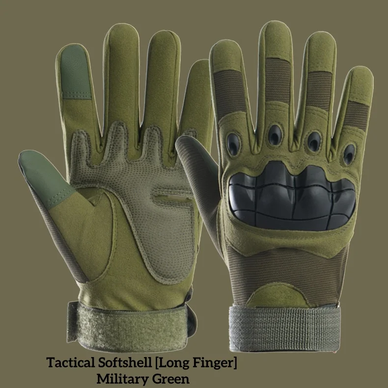 Tactical gloves - Outdoor full-finger breathable sports gloves for cycling and motorcycle riding - Cushioned half-finger gloves