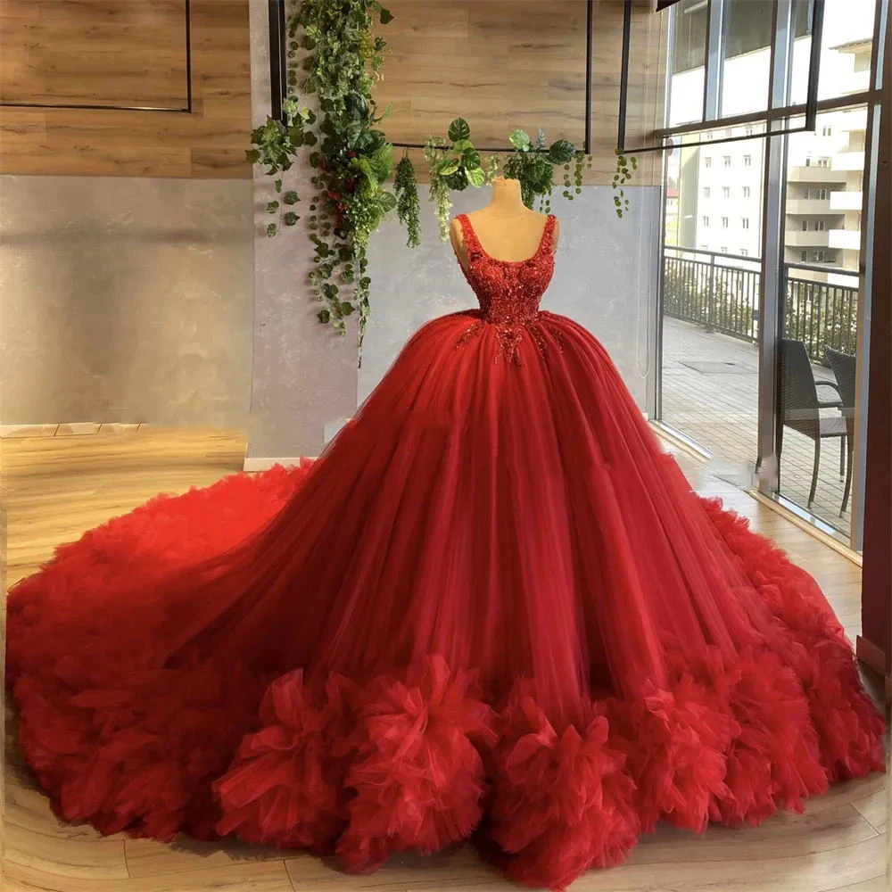 

Elegant Dresses For Women Sexy Off Shoulder Sleeveless Exquisite Fluffy Princess Style Party Evening Dresses Female Autumn 2024