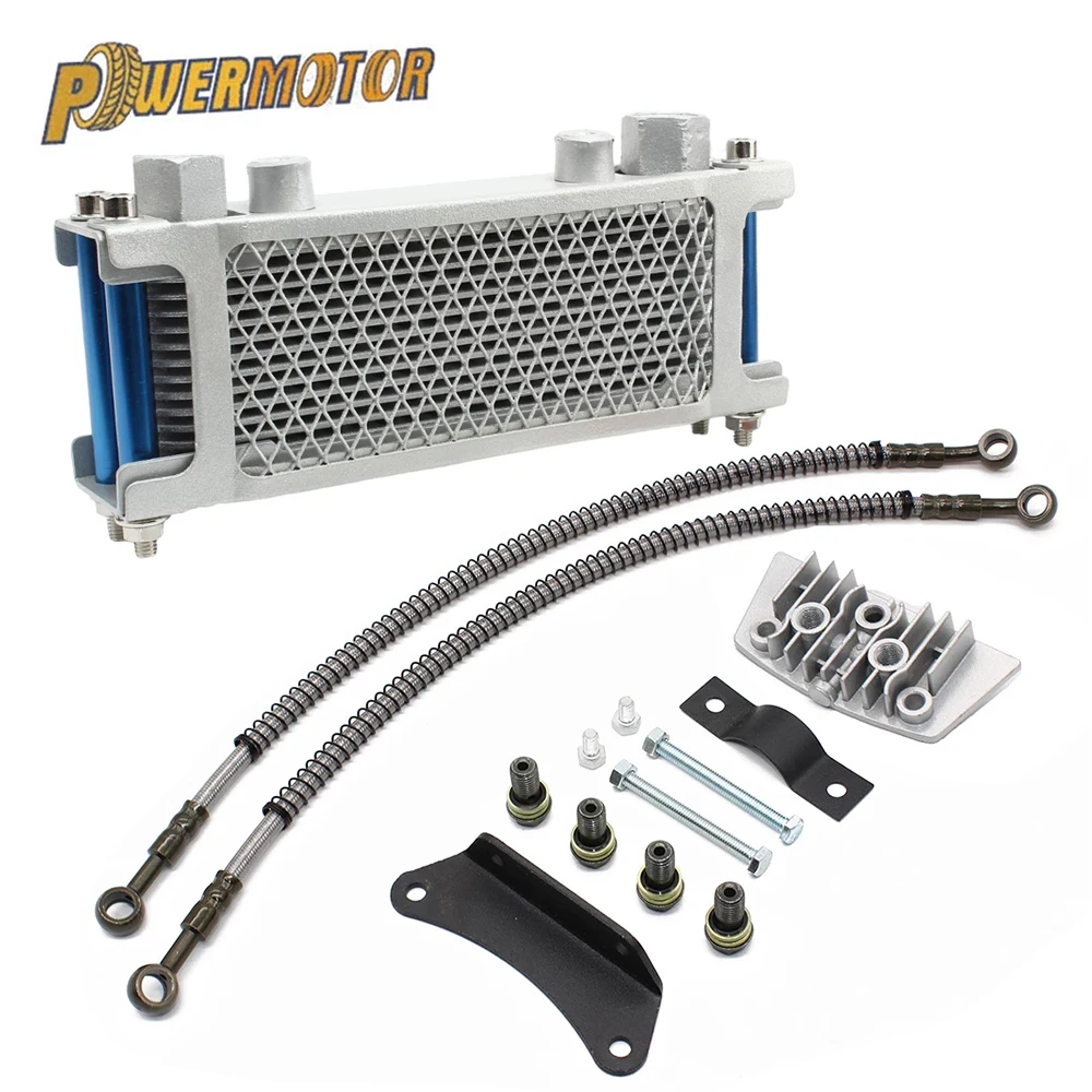 

Motorcycle Oil Radiator Pit Bike Oil Cooler Kit Universal for Monkey Bike 125 Honda Dax 50 70 90 110 140cc Engines ATV Motocross