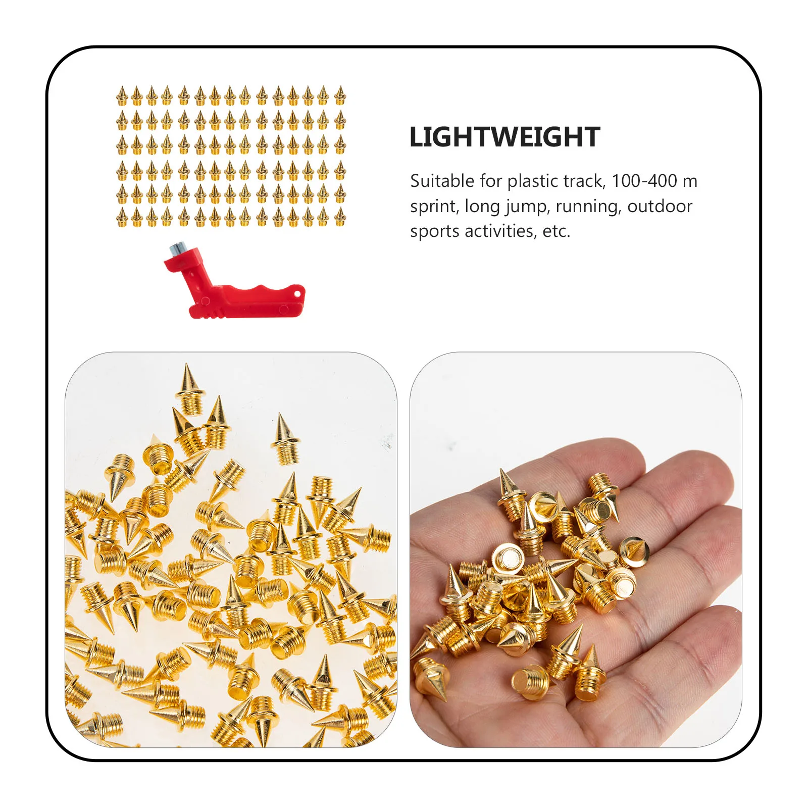 

Lightweight Anti skid Nails for Shoes Suitable Plastic Track Sprint Long Jump Running Sports Studs Accessories