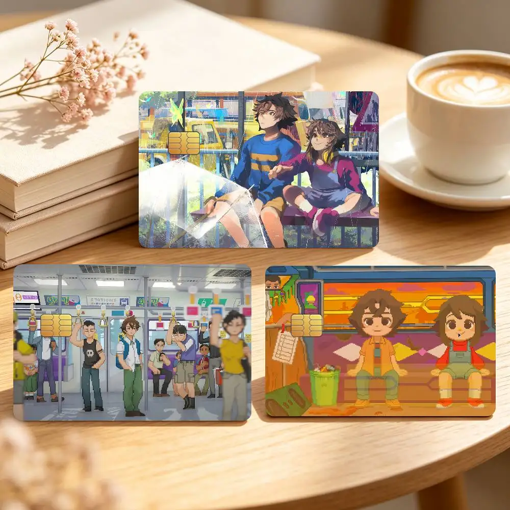 Classic Game U-Until Then Cool Credit Card Sticker Waterproof Anti-Scratch 4PCS Bank Debit Traffic Cover Decoration
