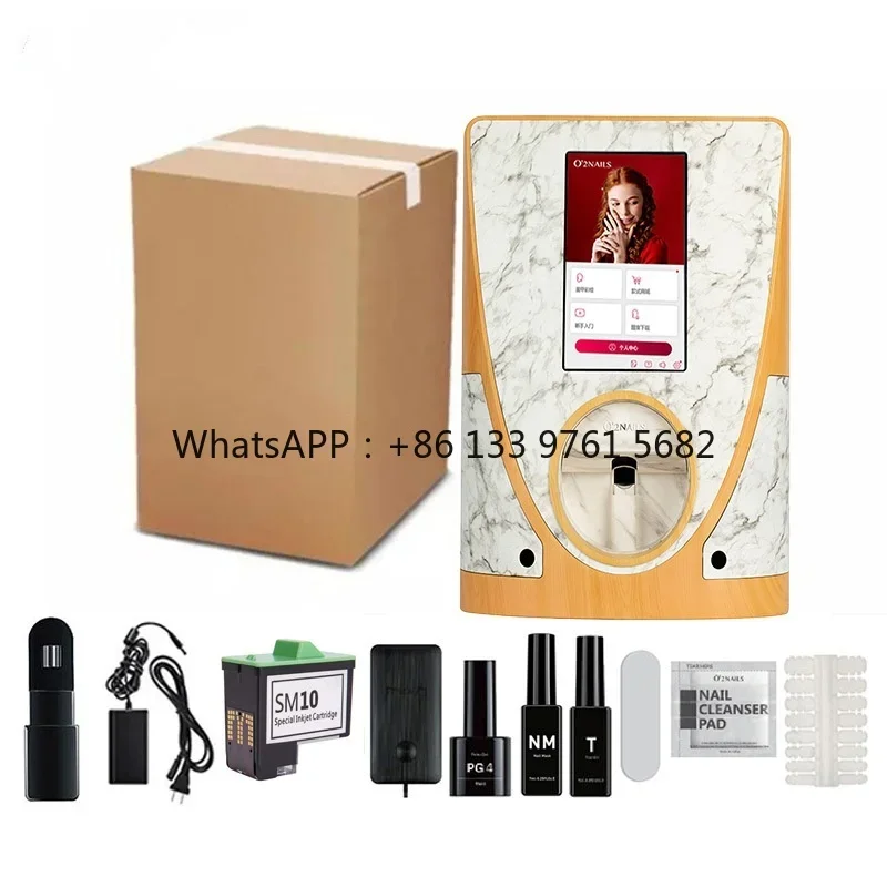 2025 Hot SaleProfessional 3d Mobile Nail Art Printer automatic Nail Painting Machine Digital Photo Nail Printer