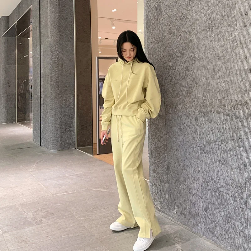 

2025 Spring Autumn New Korean Version Age-Reducing Sweatshirt and Pants Set Two-Piece Versatile Fashion Casual Sportswear Se