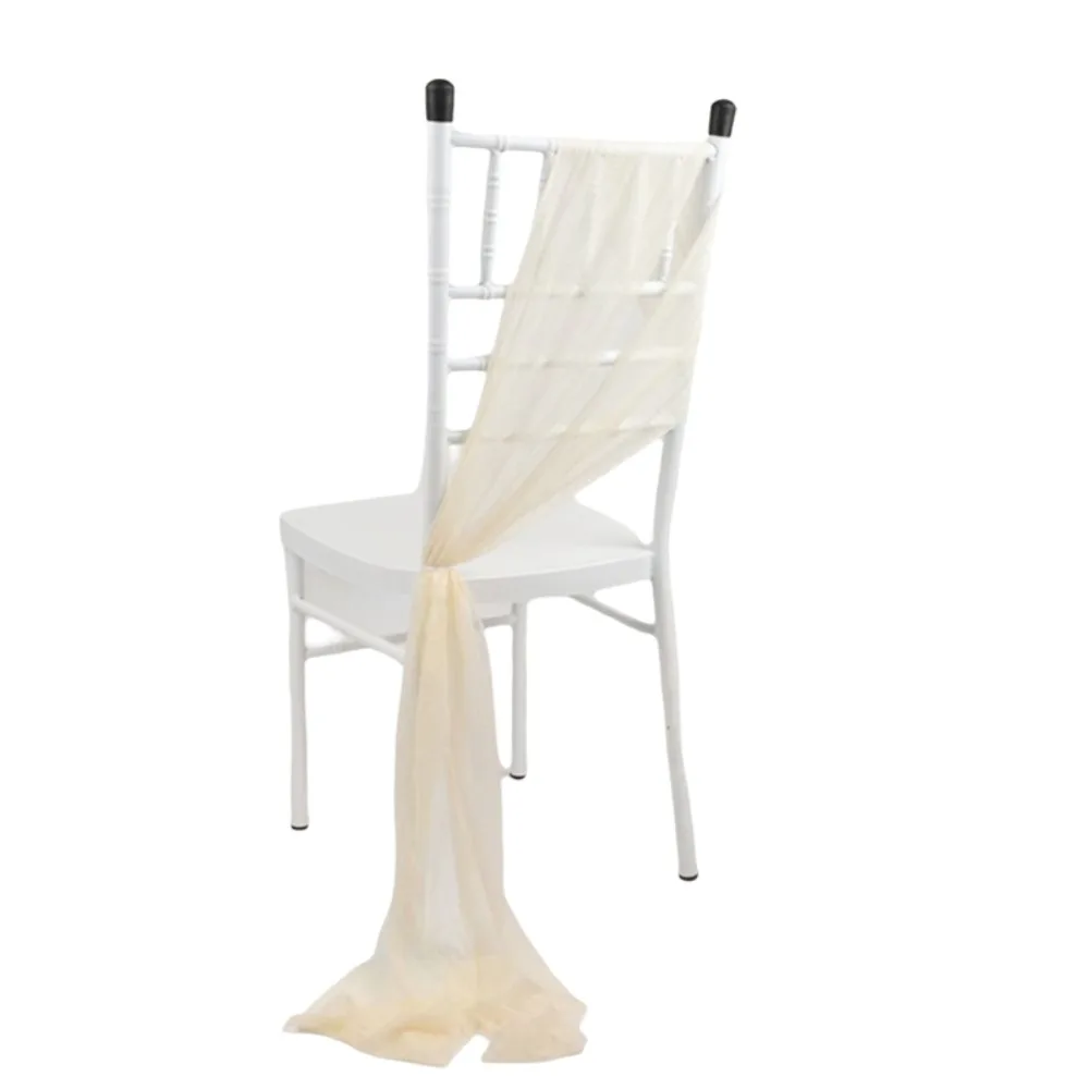 

Полиэстеровая лента для стульев 9 футов: романтическая драпировка для мероприятий, без складок, универсальная, для украшения свадебных проходов и церемоний