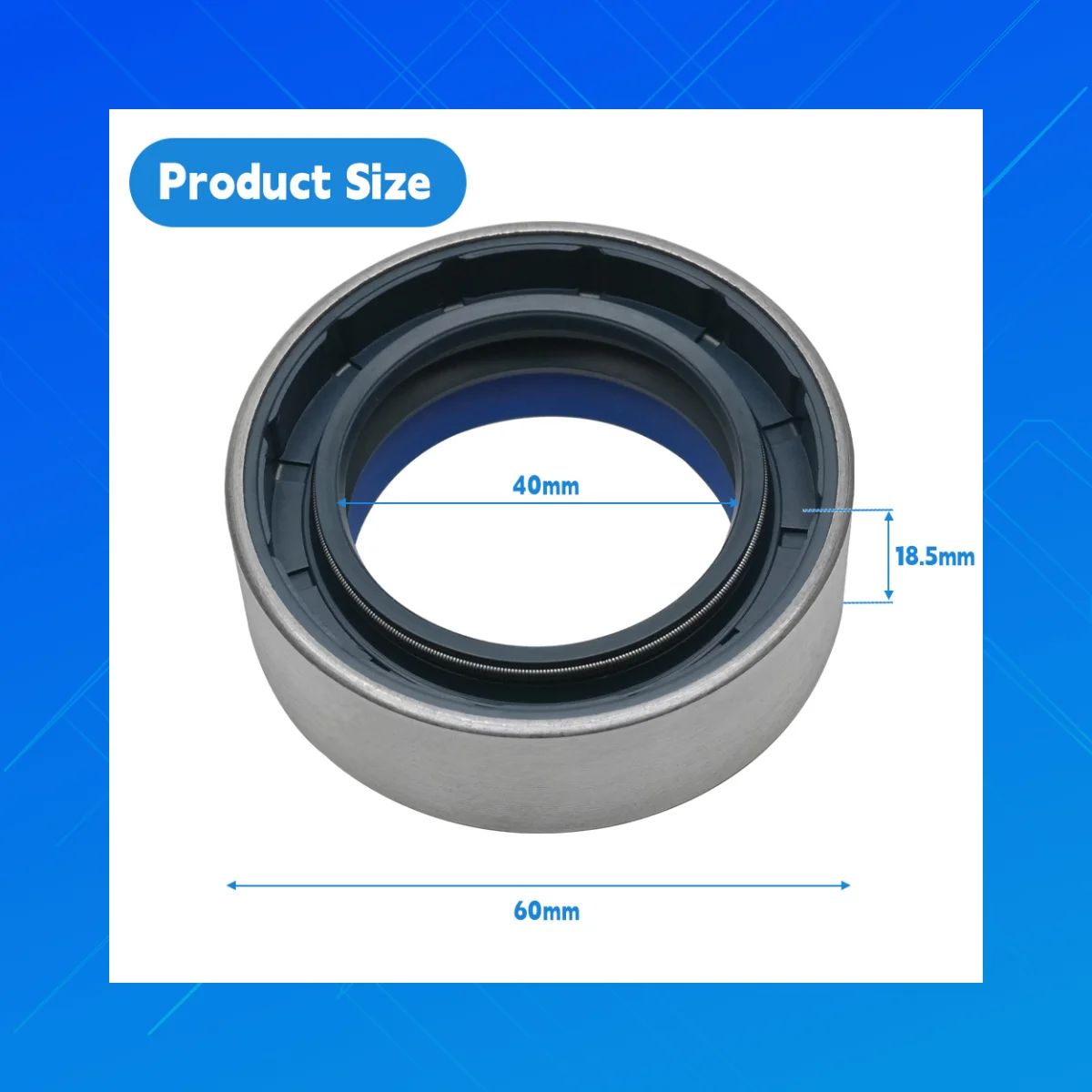 High - quality agricultural machinery oil seal, COMBI SF6 , With dimensions of 40x60x18.5mm, is suitable for Coeteco 12012107B