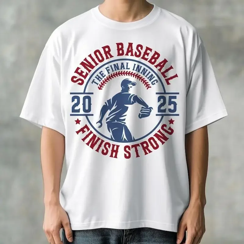 Baseball Senior 2025 Mom T Shirt