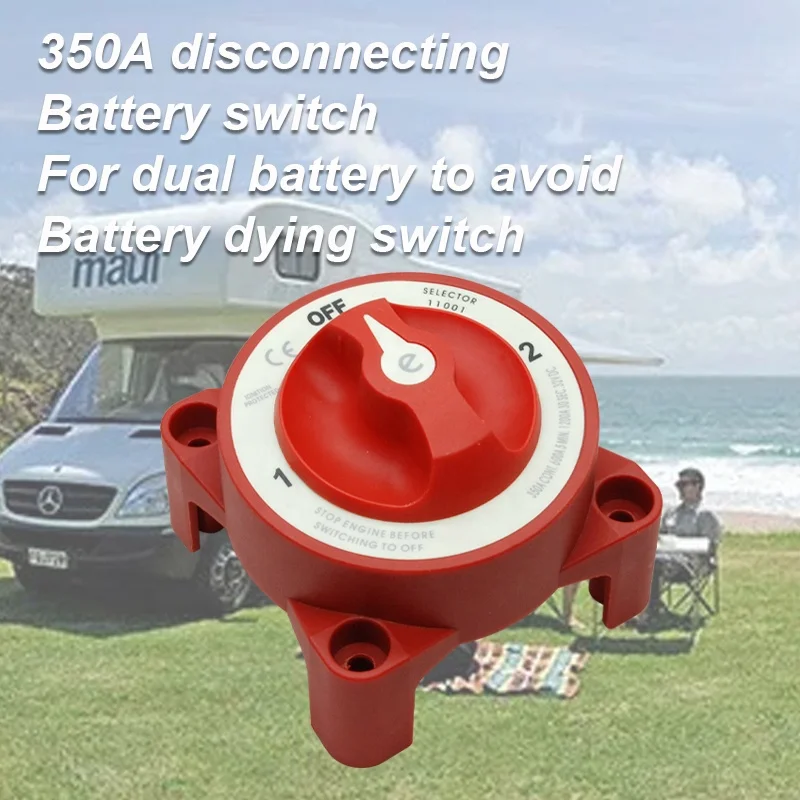 48V 350 Amp Waterproof 3 Position Ignition Protected Marine  Dual Battery  Switches view 6
