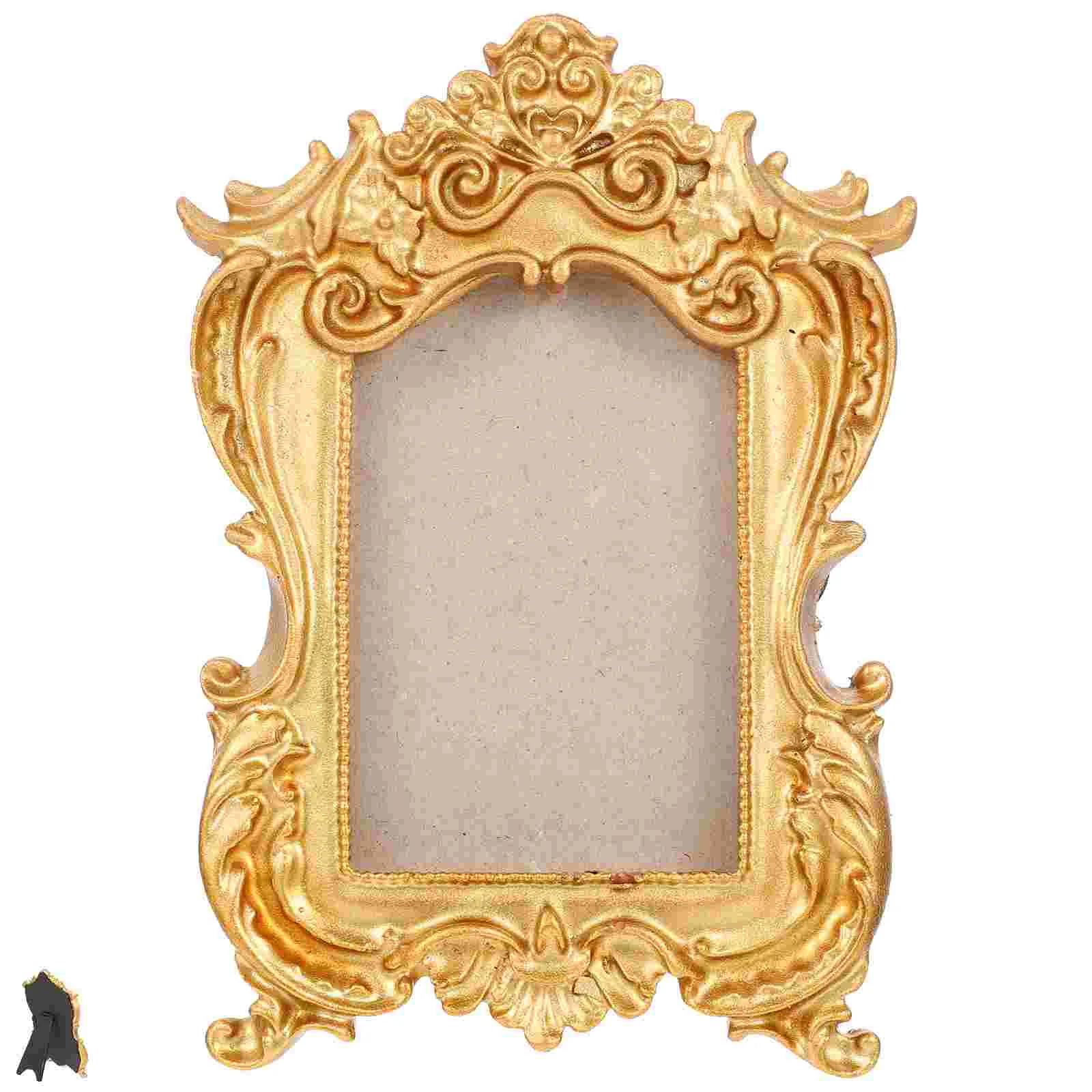 

Photo Frame Vintage Picture Frames Decorations Home Holder Decorative Displaying Resin Tabletop Office