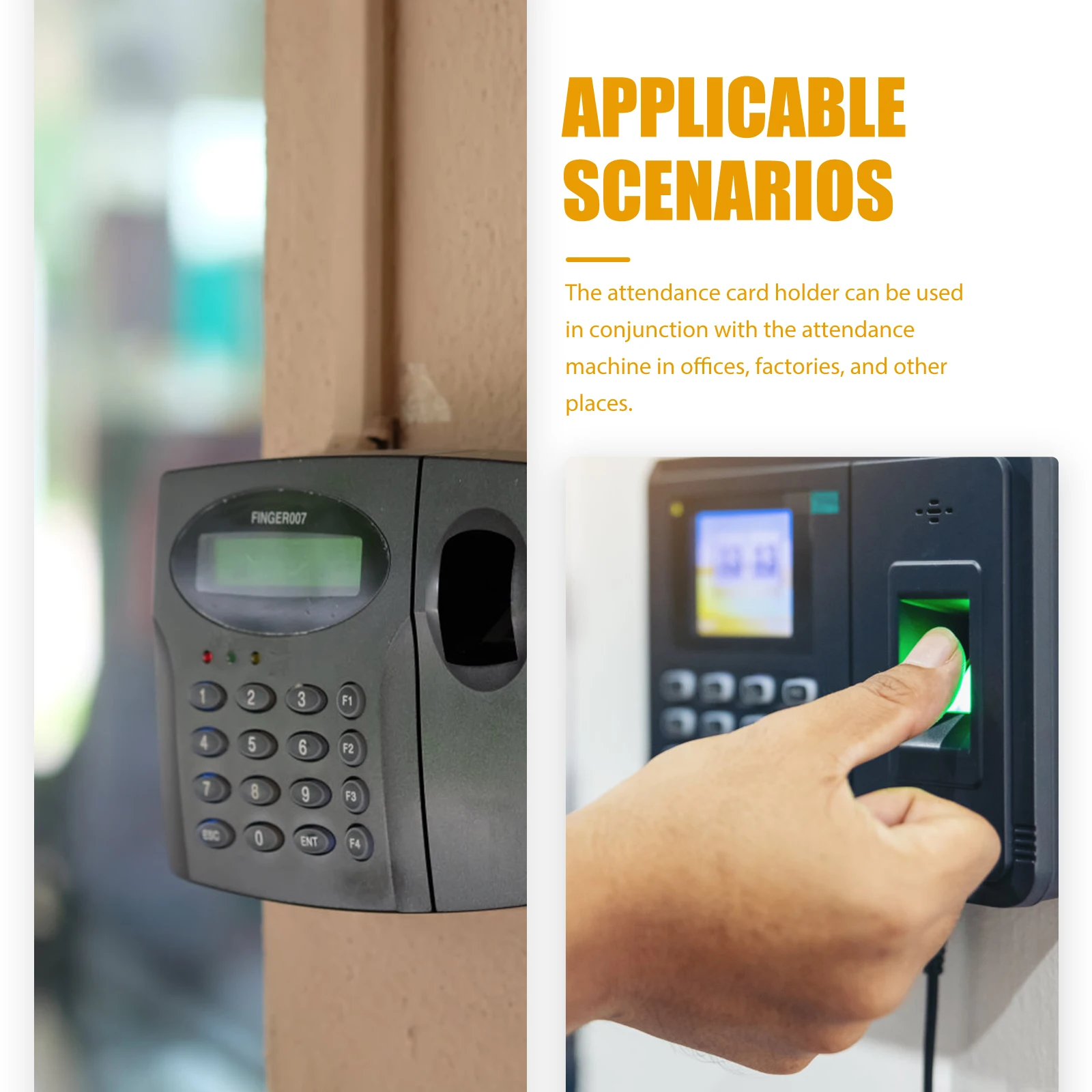 28 Slots Card Holder Wall Mount Attendance Rack Timecard Pocket Organizer Plastic Storage Display For Office School