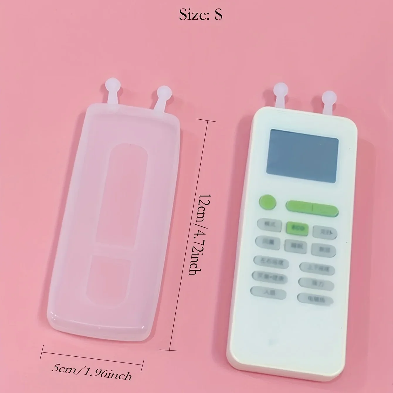 قطعة واحدة - حافظة تحكم عن بعد من السيليكون المرن العالمي - غطاء حماية شفاف مقاوم للغبار وغير قابل للانزلاق للتحكم في التلفزيون ومكيف الهواء