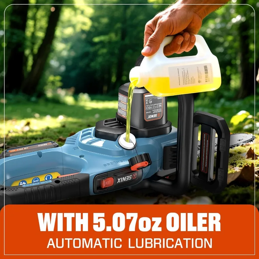 منشار كهربائي 20 فولت 10 بوصة يعمل بالبطارية اللاسلكية منشار سلسلة بدون فرش لتقليم الأشجار وقطع الفروع وصيانة الفناء في الهواء الطلق