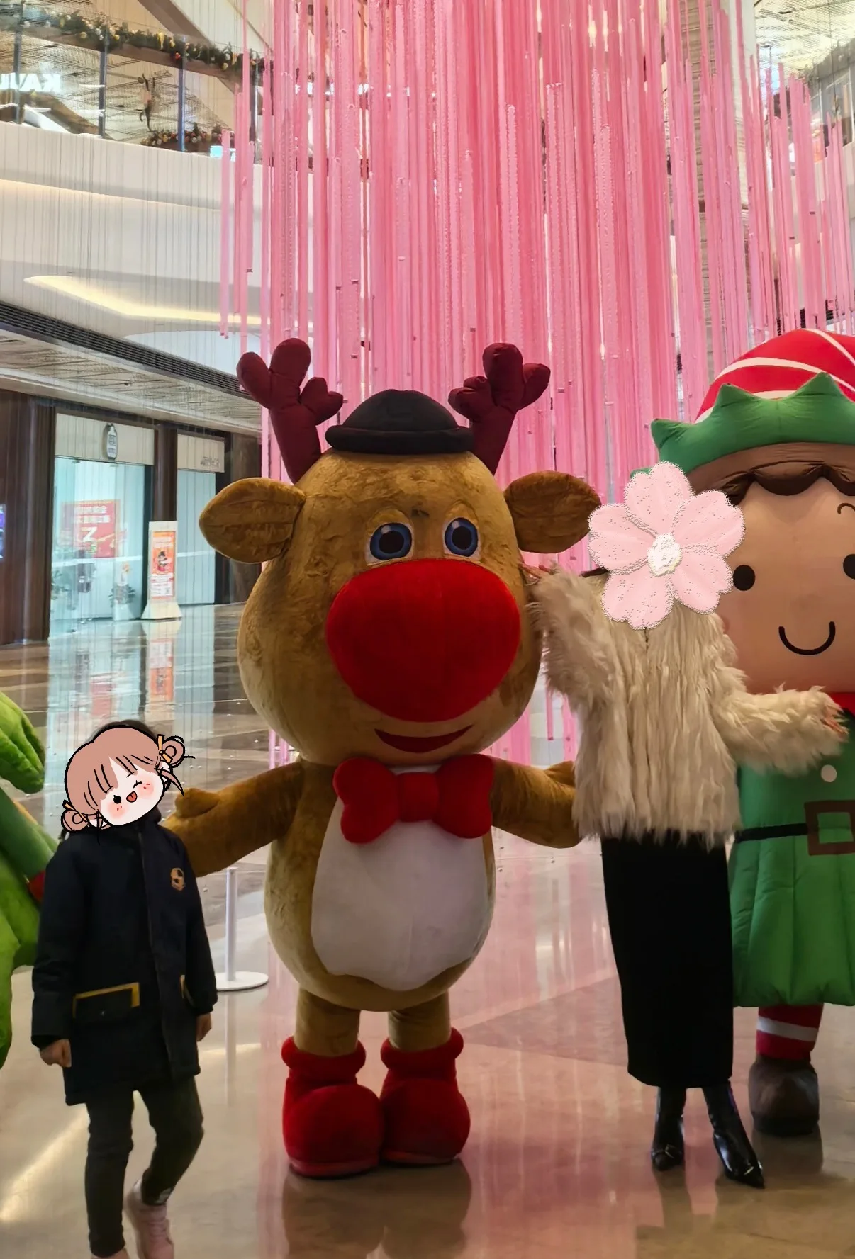 SAYGO Christmas Deer Inflatable Plush Costume Adult Character Mascot Halloween Character Cosplay Party Performance Costume view 6