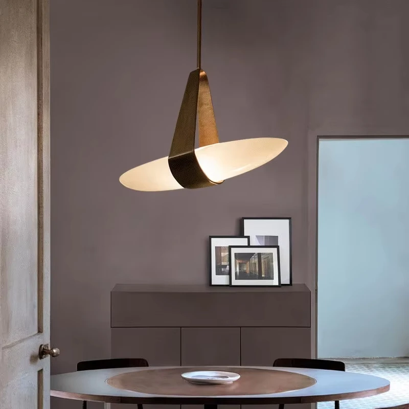 

Nordic Designer Leather LED Chandelier Kitchen Coffee Tables Dining Room Bedroom Bedside Bar Art Pendant Lights Home Decor Lamps