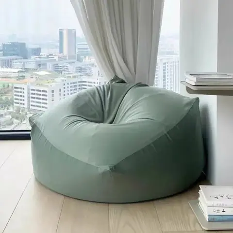 게으른 콩 가방 소파 푹신한 소파 부드러운 1인용 편안한 소파 거실 침실 의자 소파 필러가 있는 대형 콩 가방 의자