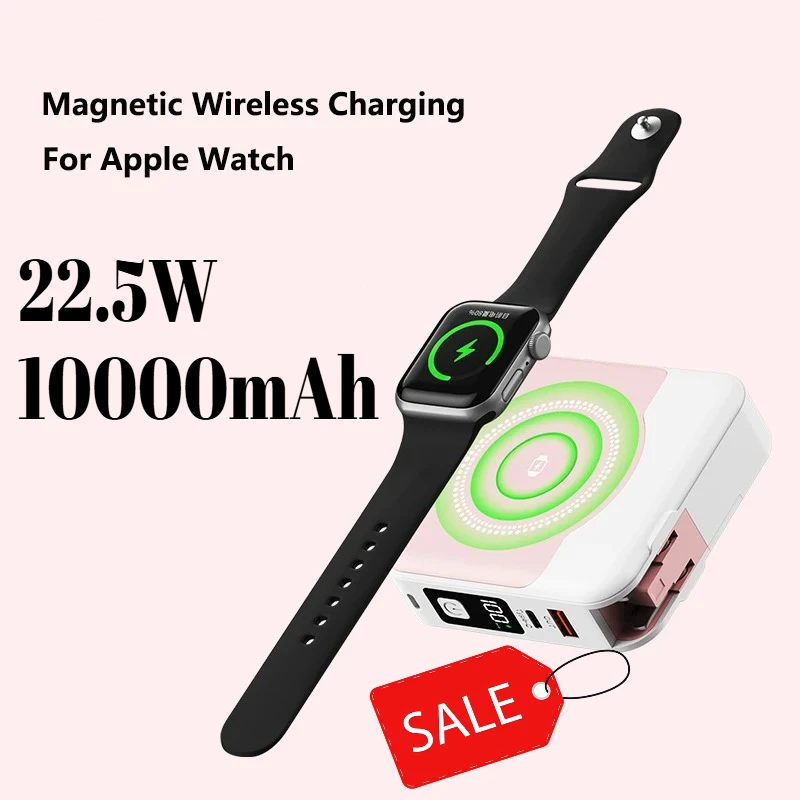

Magsafe Power Bank Travel Wall Charger Magnetic Wireless 22.5W 10000mAh Fast Charger for iPhone 15 14 iWatch Airpods Powerbank