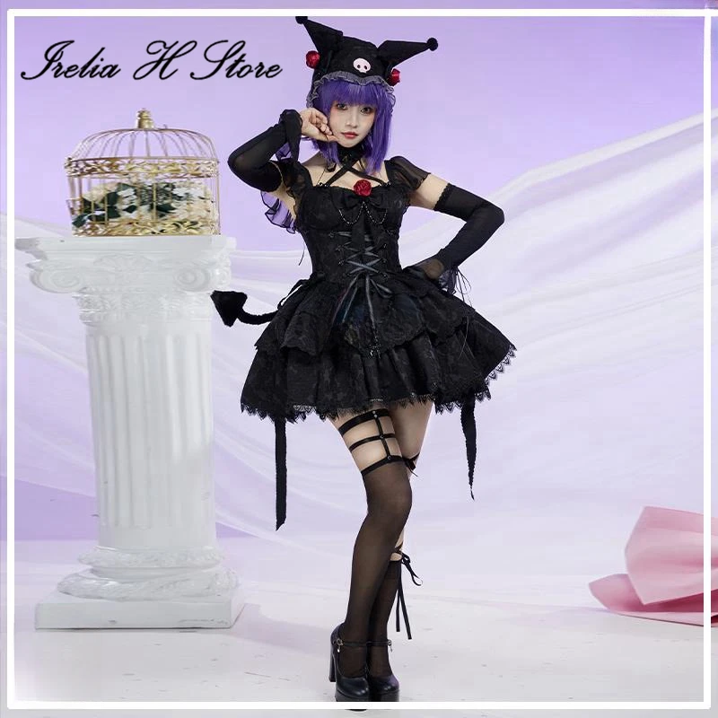 Irelia H Anime My Dress-Up Darling Marin Kitagawa Cosplay Costume Marin Kitagawa Black Dress Halloween Costumes