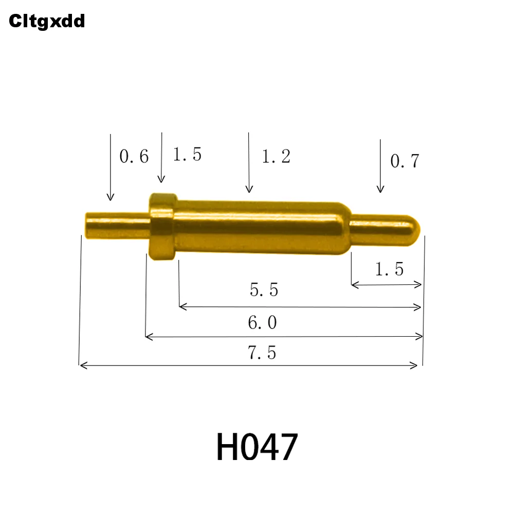 5PCS H041-H060 High Current Spring Loaded Pogo Pin Male Female Power Battery Connector POGOPIN Header Charge 8 24 9 11.5 10 6 15