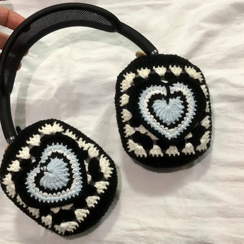 JENNIE Knitted Airpods Max Cases Cover Custom Handmade Plush Headphone Protective Case Bluetooth Earphone Decoration Accessories