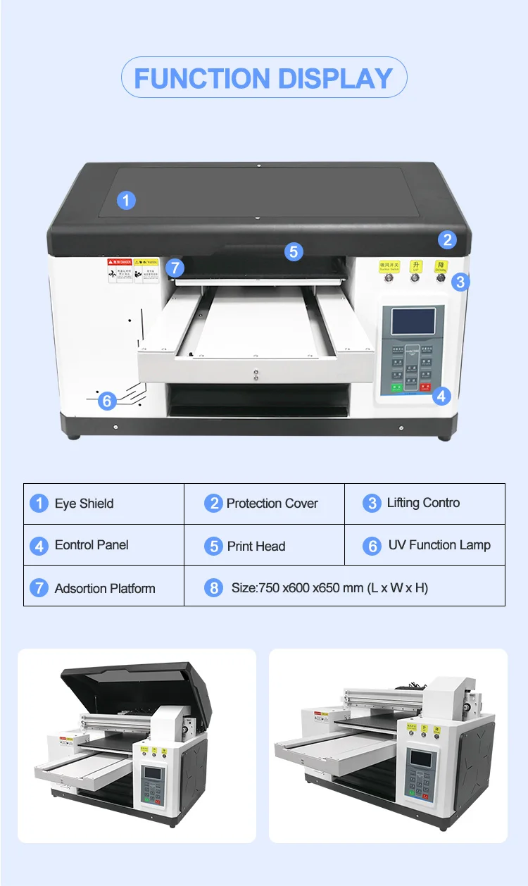 3560 Dual Head Desktop Tx800 3200 A3 Mobile Phone Case Inkjet LED Uv Printing Machine Uv Flatbed Printer For Acrylic Cellphonse