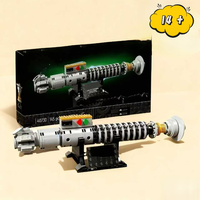 IN STOCK Galaxy FIT 40730 Luke Skywalkers Lightsaber Building Blocks Model Bricks Home Decor Toys Christmas Birthday Gifts