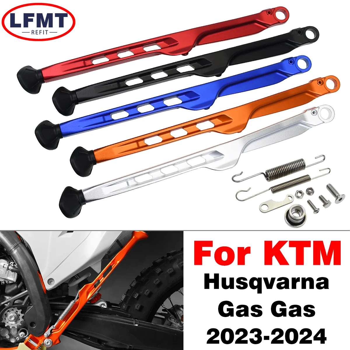 

2024NEW Motorcycle Parking Side Stand Kit For Husqvarna TE TX FX FE For KTM XC XCF EXC EXCF Six Days 125 150 250 300 350 450 500