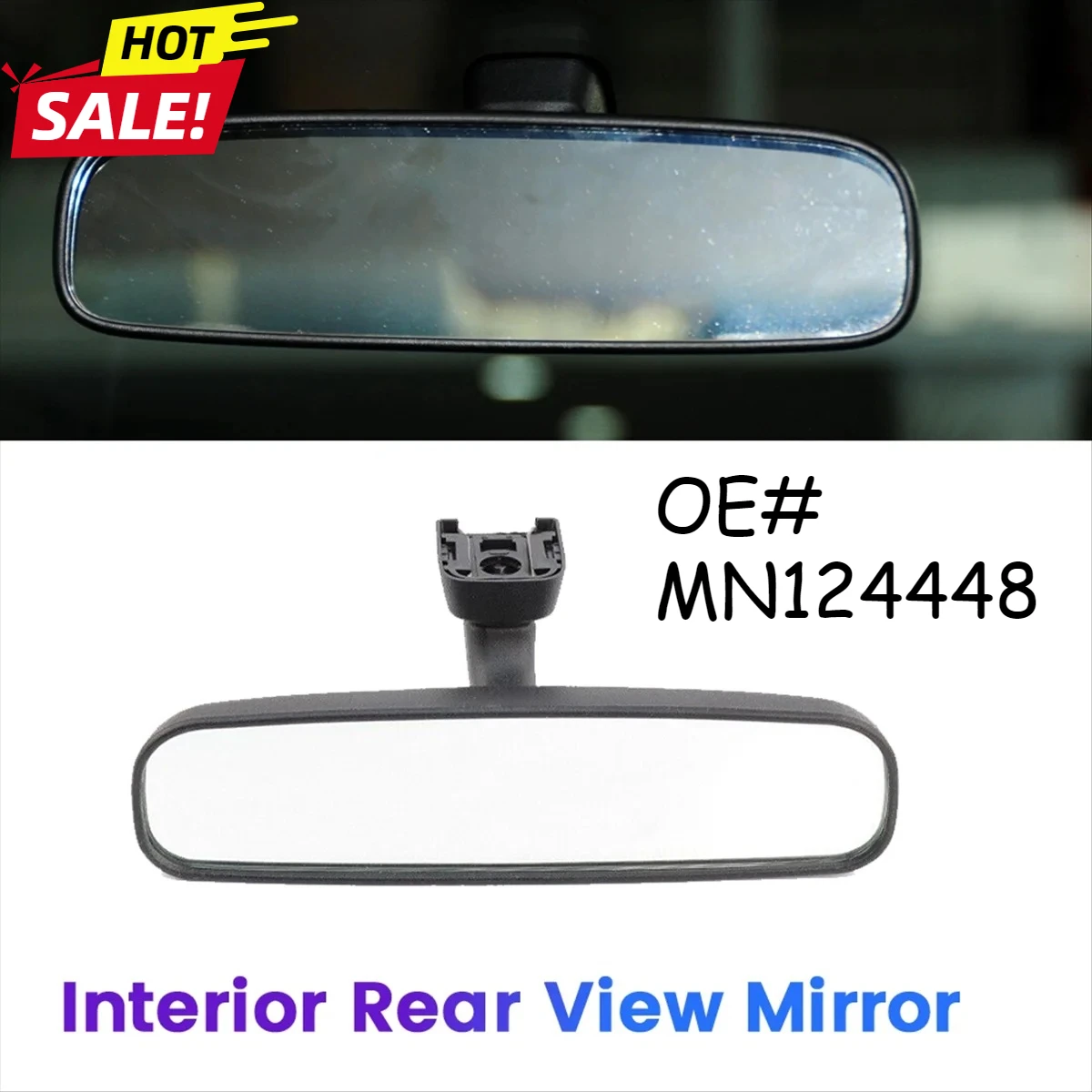 MN124448 مرآة الرؤية الخلفية الداخلية للسيارة ميتسوبيشي باجيرو V73 V93 V97 لانسر تطور EVO 8 9 X