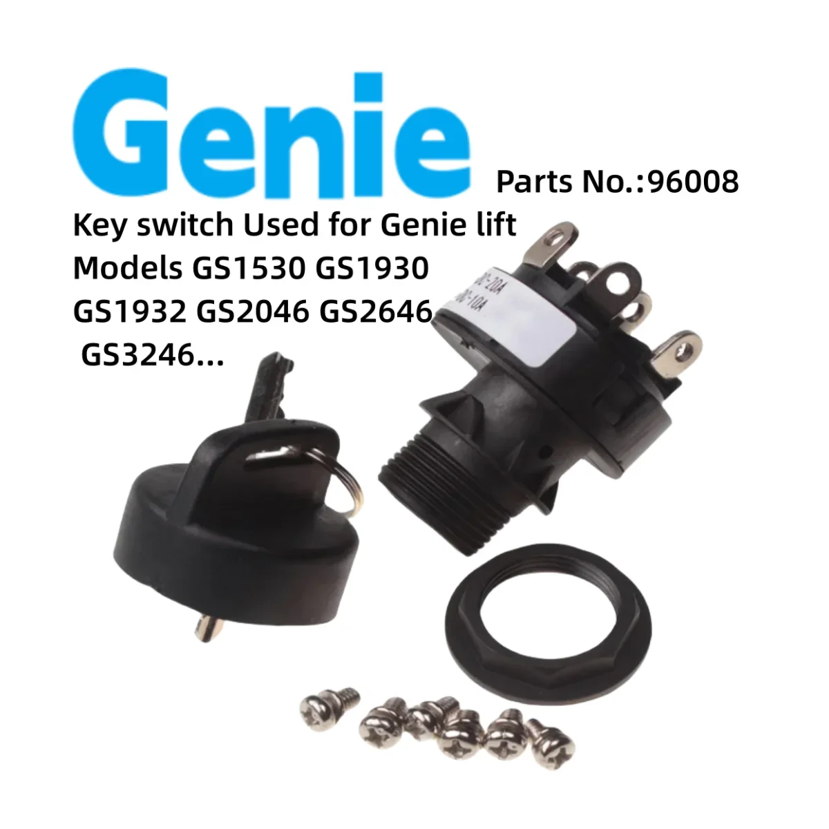 

Genie KEYS WITCH 96008gt GE 96008s Used for Used for GS1530 GS1930 GS1932 GS2046 GS2646 GS3246...