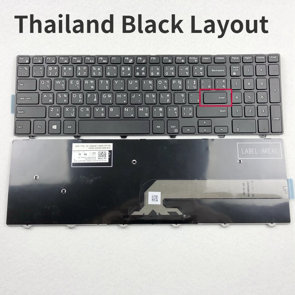 

Thailand Keyboard For Dell Inspiron 15-3000 Series 5000 3541 3542 3543 5542 3550 5545 5547 15-5547 15-5000 15-5545 17-5000 Ti