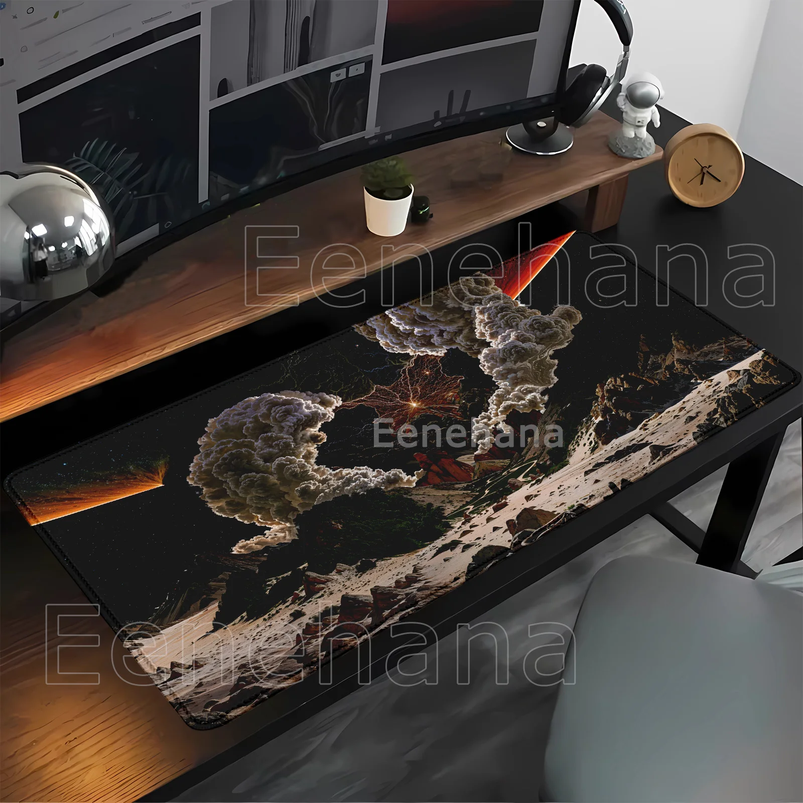 

mountain night sky Mouse Pad HD Printing Gamer 400x900mm PC Gaming keyboard Mousepad office accessories overlock XXL Desk Mat