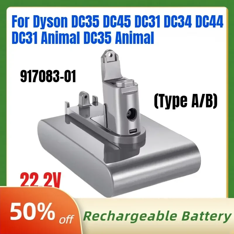 

New 22.2V 917083-01 Vacuum Cleaner Rechargeable Battery for Dyson DC35 DC45 DC31 DC34 DC44 DC31 Animal DC35 Animal (Type A/B)