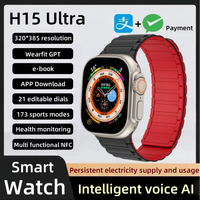 2025 Newest Smart Watch H15 Ultra Hello Watch 3 Series Amoled Screen 49mm Heart Rate Music Sport Mode Smartwatch Men Women