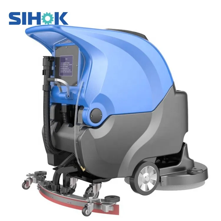 

Cheap Automatic Commercial Floor Scrubber Warehouse Walk Behind Compact Floor Scrubber Epoxy Concrete Floor Sweeper Scrubber