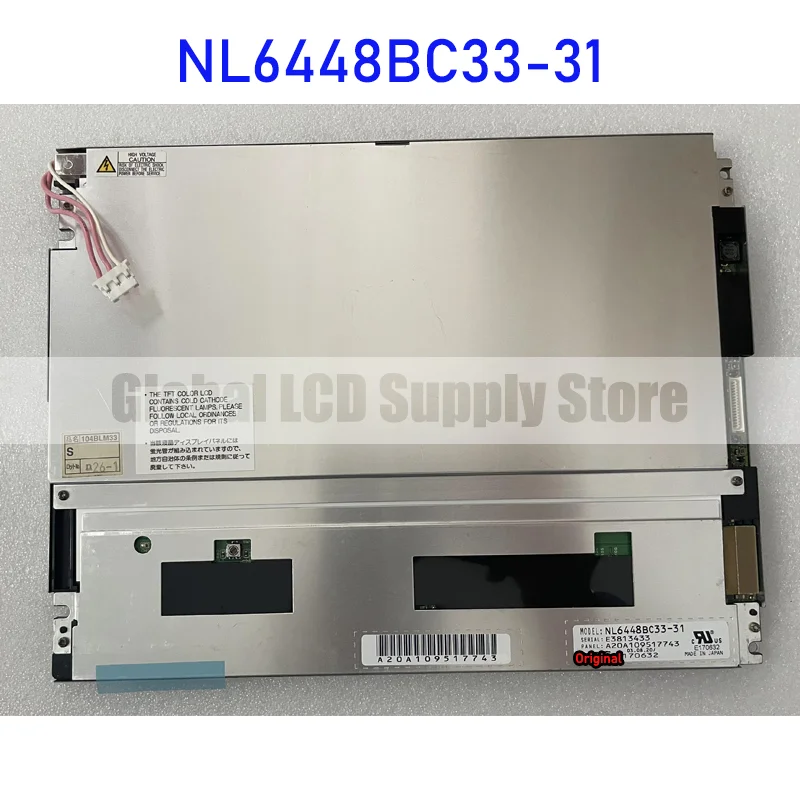 

NL6448BC33-31 10.4 Inch TFT LCD Display Screen Panel for NEC 31 Pins Brand New and Fast Shipping 100% Tested