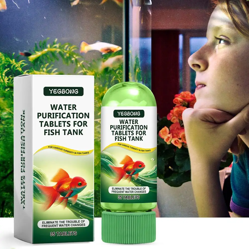 Water Purification Tablets Eco-Friendly Aquarium Water Purifier Fast-Acting Fish Tank Cleaning Solution Aquarium Water Clarifier