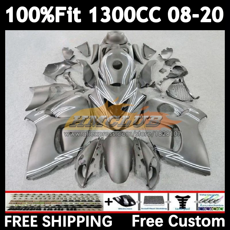 Body For SUZUKI Hayabusa GSXR1300 08 09 10 11 12 13 38No.12 matte black GSX-R1300 GSXR 1300 14 2015 2016 2017 2018 2019 Fairing