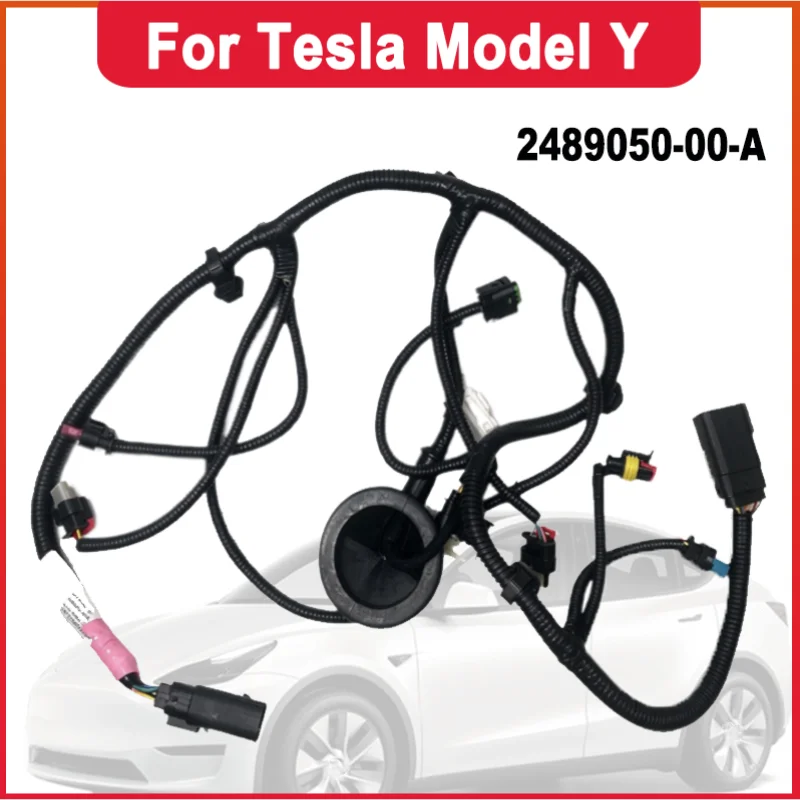 For Tesla Model Y 2020-2024 Front End Module Harness Radiator Panel Wiring OEM 2489050-00-A 248905000A 2489050 00 A Replacement