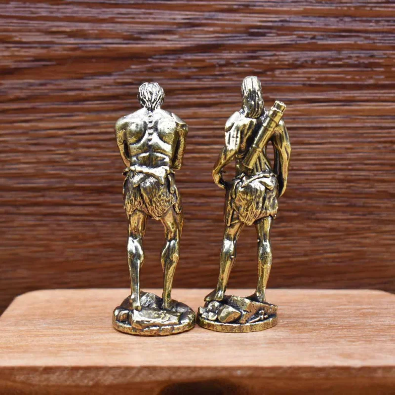 Pure Brass Craft Ornament Ancient Ape Model Ornament Desktop Home Decoration Brassware Instant Win Trend