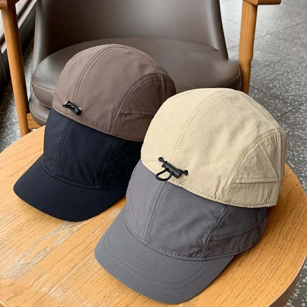 

Casual Solid Color Short Brim Baseball Cap Nylon Baseball Hat Sun Hat Japanese Style Sun Cap Peaked Cap Girl