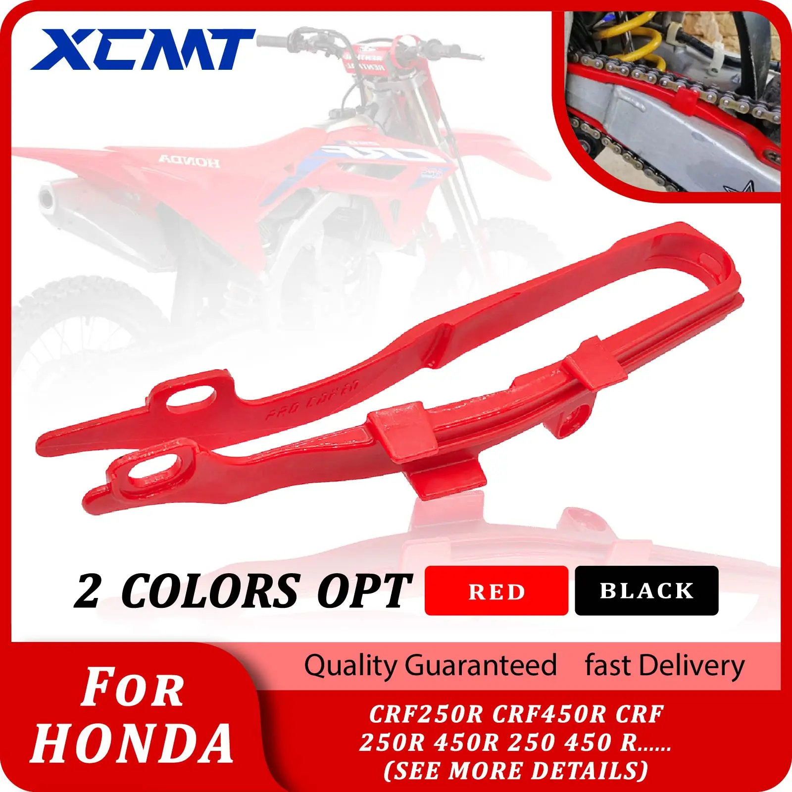 

Motorcycle Swingarm Chain Slider Guide Guard For Honda CRF250R CRF450R CRF 250R 450R 250 450 R Dirt Pit Bike 2009-2013