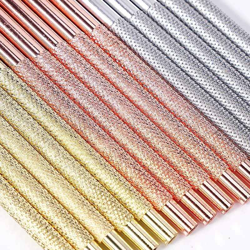 10Pcs Dental Mirror Handle Stainless Steel Mouth Mirror Reflector Applying Handle ﻿Detachable Universal Handle Dentist Lab Tool