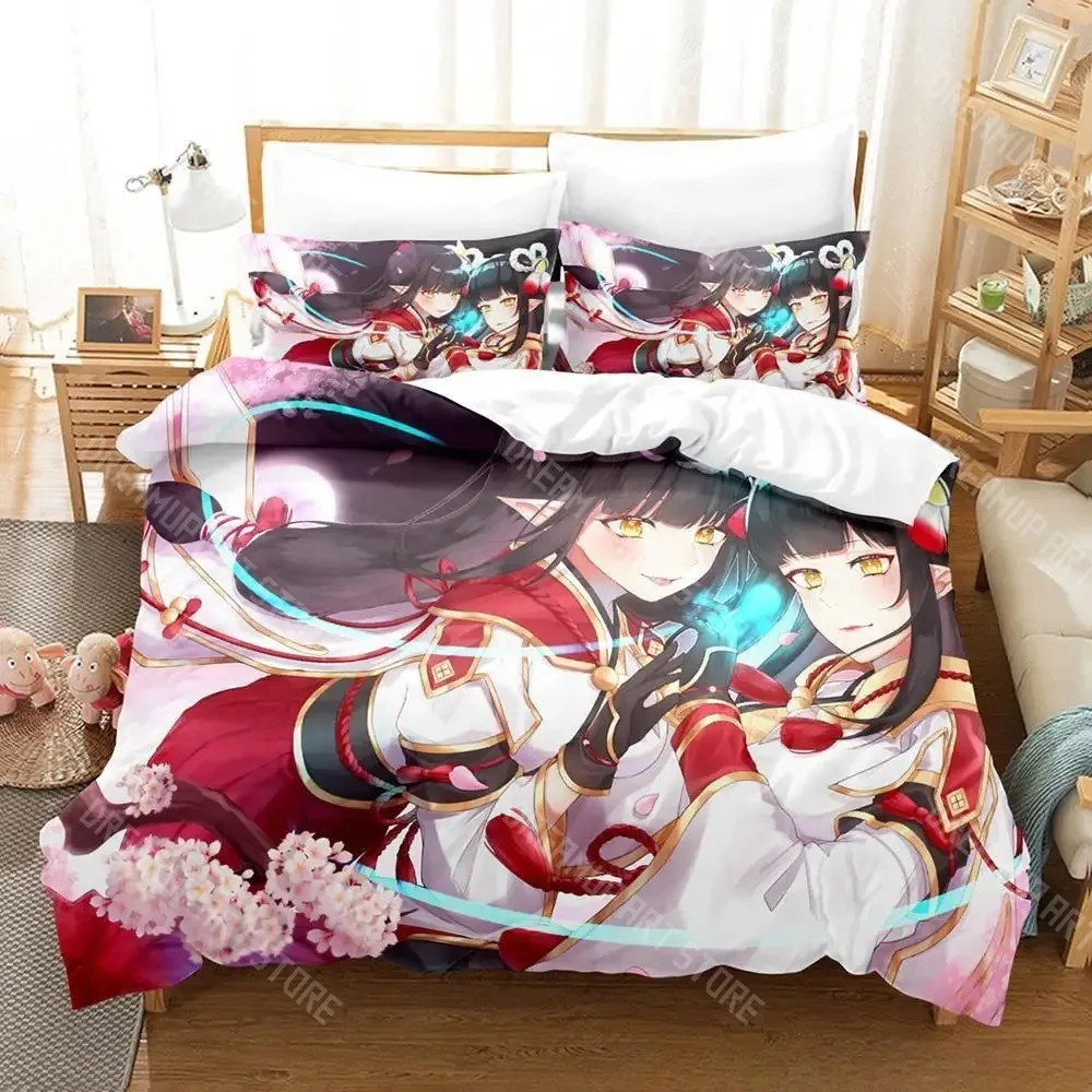 3D Printed Monster Hinoa Minoto Hunter Bedding Set for Boys Girls Duvet Cover Twin Queen King Full Single Double Sizes