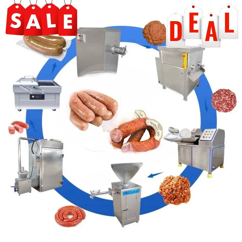 Sausage Manufacturing Production Line Customized Automatic Meat Processing System Stainless Steel Factory Machine
