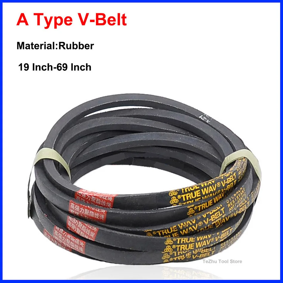 

1PCS A Section Type V-belt Triangle Belt A-19 Inch To A-69 Inch For Industrial Agricultural Equipment Transmission Parts