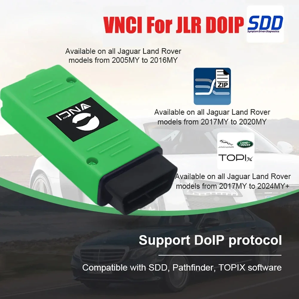 2024 VNCI Diagnostic Scanner for JLR DOIP Ja-guar Lan-d Rov-er Supports SDD Pathfinder，Coding and Programming