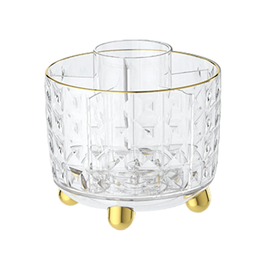 360 도 회전 어린이 학생 사무실 액세서리, 책상 문구 펜꽂이, 데스크탑 보관 메이크업 브러쉬 아트, 5 슬롯