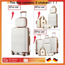 KONO 2/4/6-delige beauty case box cosmetica case handbagage toilettas reistas bagageset