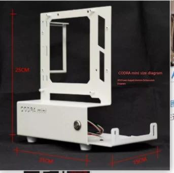 Aluminum alloy ITX host box mini open, simple high-value sea view room, small computer case portable