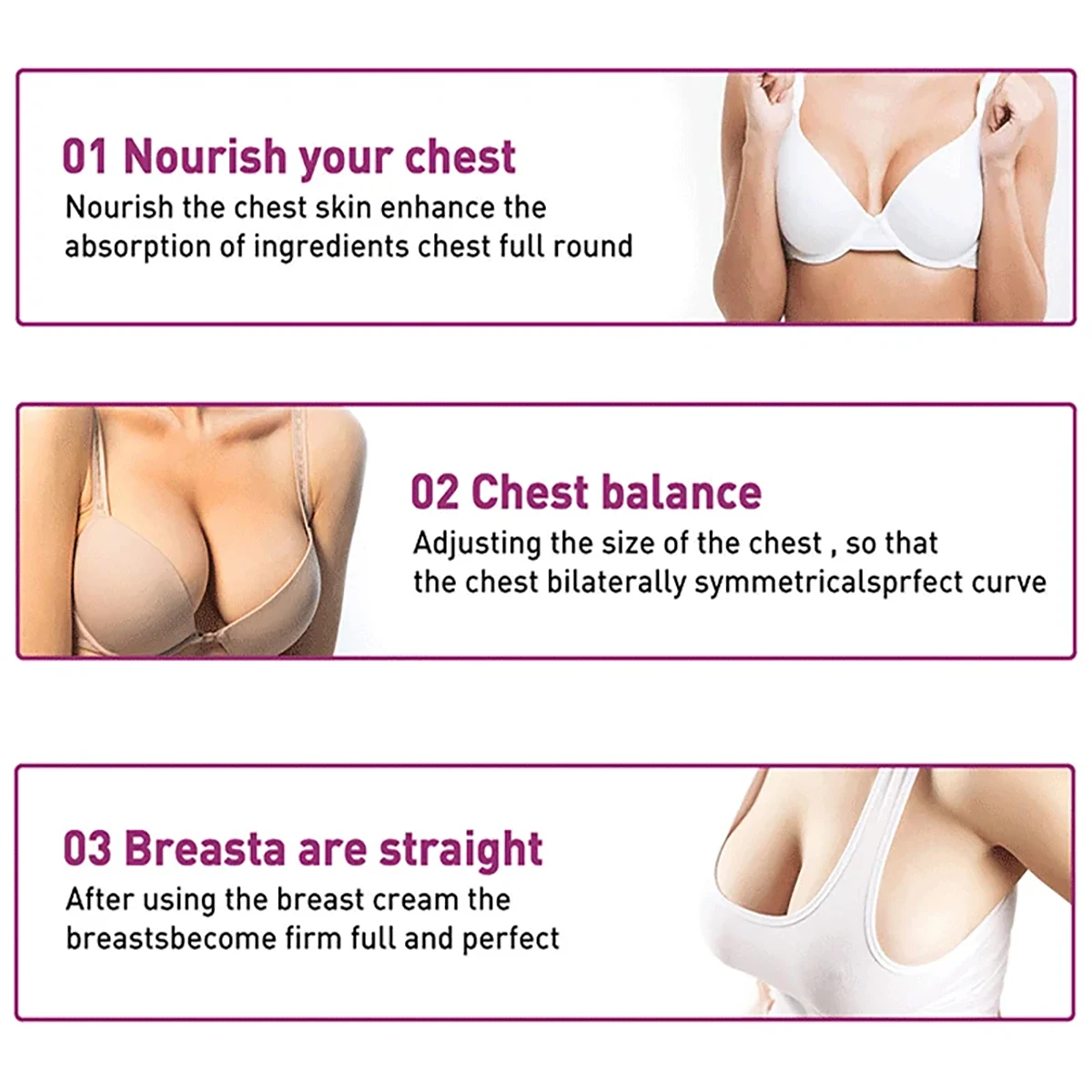 Breast cream, brighten and moisturize skin, quickly lift and tighten